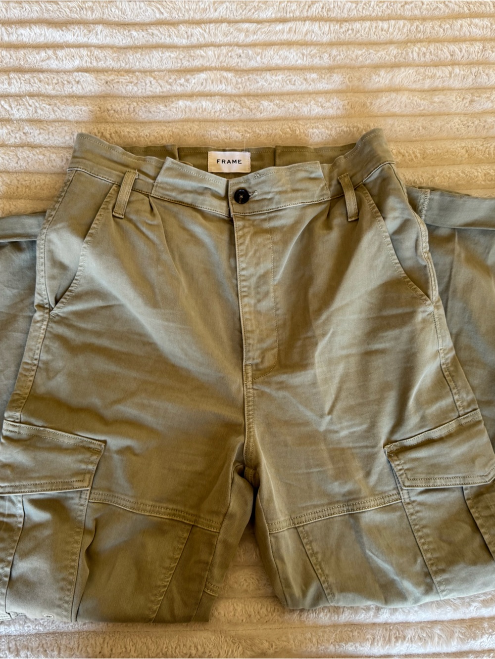 Frame Denim Utility Wide Leg Pants - Picture 1 of 4